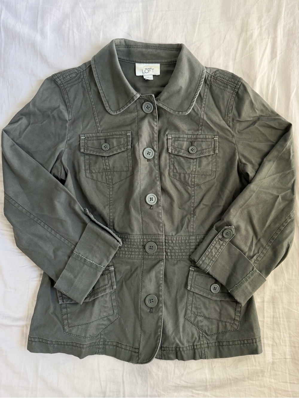 LOFT Olive Green Utility Jacket